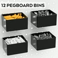 thumbnail image 5 of INCLY 278PCS Pegboard Accessories Organizer Kit, Peg Board Hooks Set with Bins for Organizing Various Tools, 1/8 and 1/4 inch Pegboard Hooks Assortment for Hanging Storage, Garage Wall Attachments, 5 of 8