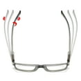 thumbnail image 4 of 3 Pairs of Black Retro Rectangle Bifocal Reading Glasses 3.00 for men Classic Presbyopic Glasses Spring Hinge Readers +3.00 Strength, 4 of 6