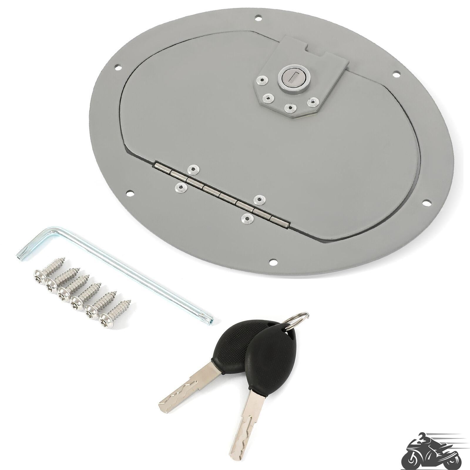 Defenderworx H3PPC08060 Hummer H3 H3T LOCKING FUEL DOOR - Chrome