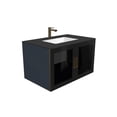 thumbnail image 6 of Monica 36" Porcelain Ceramic Center Basin Vanity Top in Black, 6 of 13