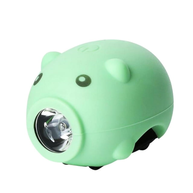 Xihbxyly Artículos En Exceso Liquidación Todo Usb Recargable Lindo Cerdo Bicicleta Luz Montar Cuerno Luz Trasera Dellantera