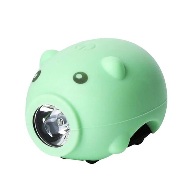 Xihbxyly Artículos En Exceso Liquidación Todo Usb Recargable Lindo Cerdo Bicicleta Luz Montar Cuerno Luz Trasera Dellantera