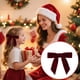 thumbnail image 4 of 12 adornos navideños con lazos de terciopelo con forma de varita mágica | Adornos para árboles y accesorios para envolver regalos | Lazos rojos y verdes con ribete dorado, 4 of 5