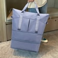 thumbnail image 6 of Qholemyo Large Expandable Travel Tote Bag Gym Tote Carry On Bags For Women With Trolley Sleeve Wet Pocket Travel Duffel Bags Travel Essentials, 6 of 6