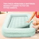 thumbnail image 4 of Intex Juego de cama inflable con colchón de aire de viaje para niños con lados elevados, bomba de mano y bolsa de transporte para viajes de campamento y fiestas de pijamas, (paquete de 2), 4 of 5