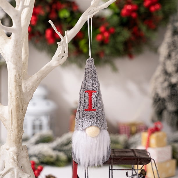 Regalos de Navidad para Bebés, Bebé sin Rostro Colgante Muñeca Del Viejo Hombre Enano Rudolph con Sombrero de Lana Suave Y Barba de Fibra para la Decoración de la Mesa Del Hogar Adición Festiva de Vac