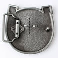 thumbnail image 3 of Fachoice Horseshoe Belt Buckle for Men Antique Horse Head Belt Buckle, Horse Head in Horseshoe Western Cowboy Belt Buckle, 3 of 3