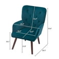 thumbnail image 3 of Home Office Chair with Backrest and Armrest, Leisure Chair, 3 of 7