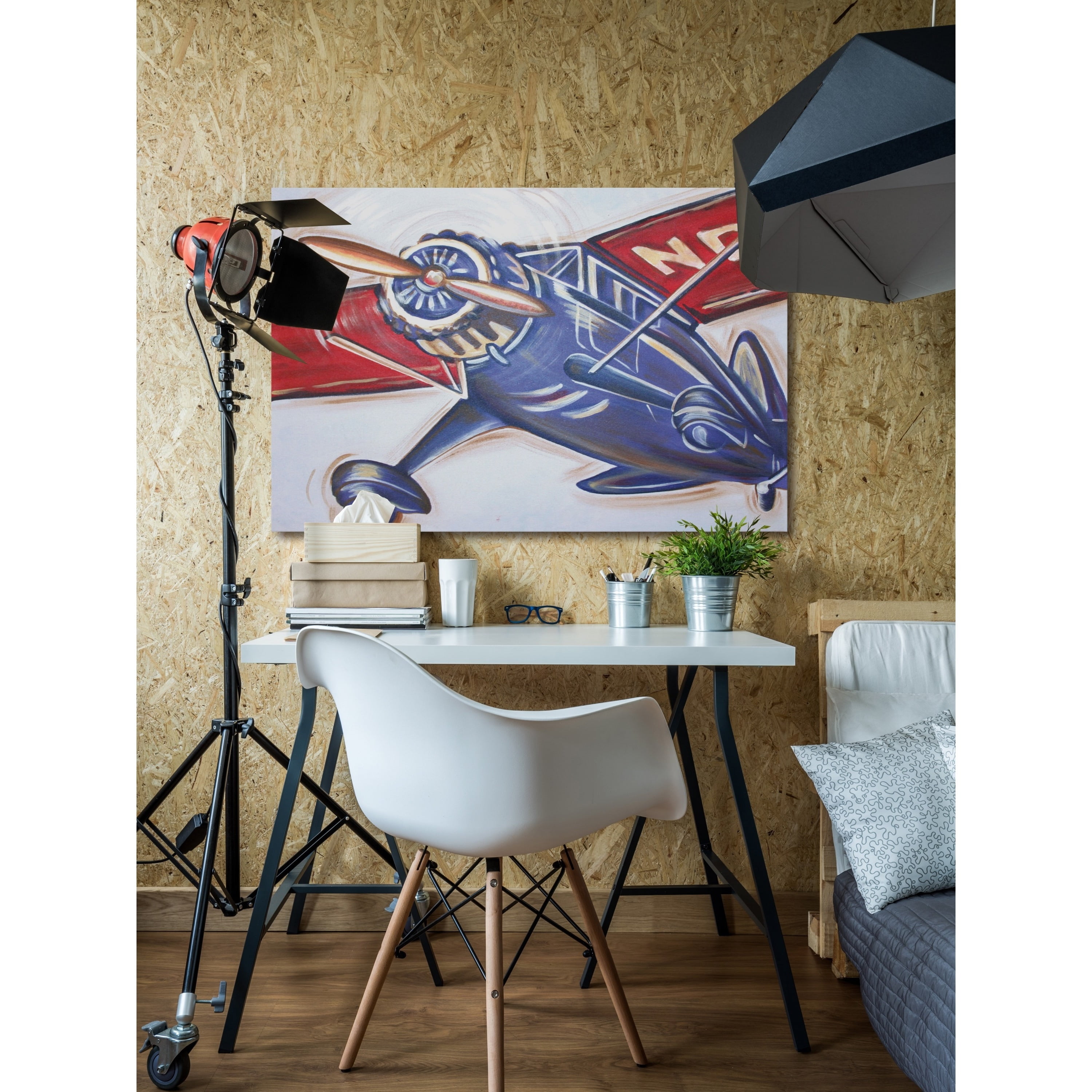 Marmont Hill "Vintage Flyer" by Reesa Qualia Painting Print on Wrapped Canvas