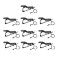 thumbnail image 2 of Clip redondo de 10 piezas para micrófono Abrazaderas negras / 8,5 mm 7.5mm Yuyangstore Clip de solapa para micrófono, 2 of 8