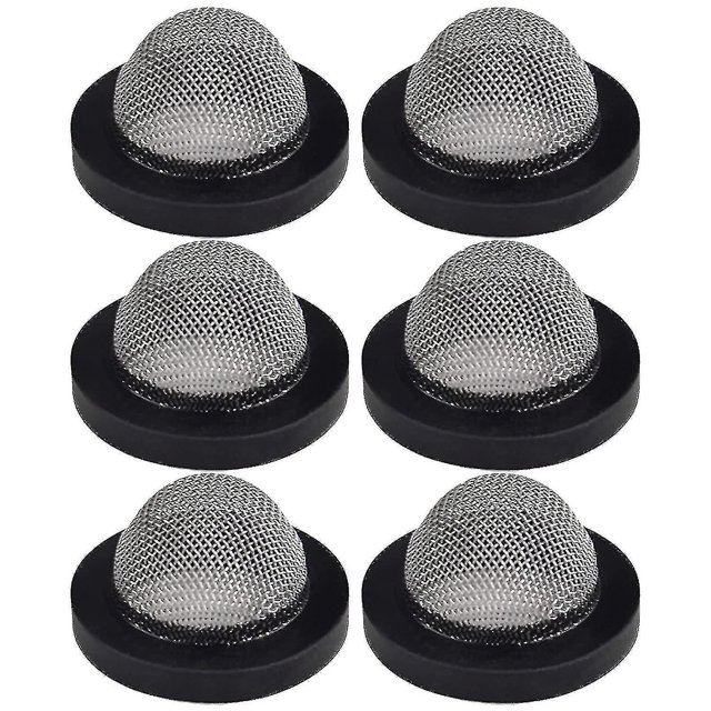 6 Pack Rubber Flat Washers With Stainless Steel Convex Thread For Water Pipes