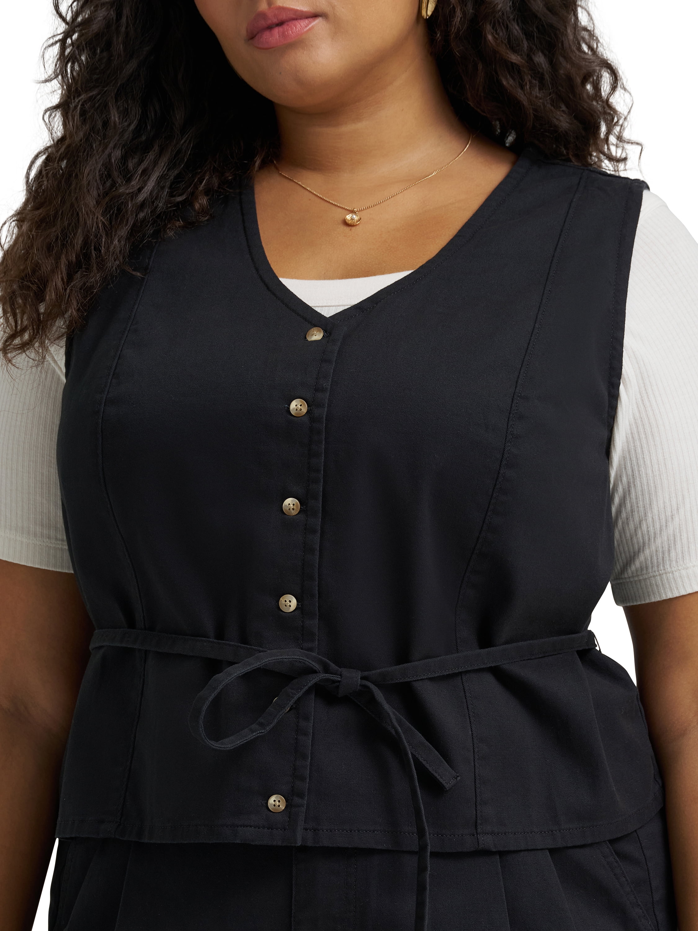 Lee® Women's Plus Heritage Sleeveless Tie Vest, Sizes 0X-4X