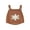 Brown, variant on Bagilaanoe Newborn Baby Girl Boy Knitting Rompers Snowflake Print Sleeveless Bodysuit 3M 6M 12M 18M Infant Ribbed One Piece Jumpsuit