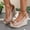 Pink, variant on KIJBLAE Women's Roman Hollow Out Peep Toe Sandals, Plus Size Height Increasing Design, Trendy Comfortable Casual Outdoor Summer Shoes Red 36