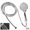 Silver, variant on Marbhall High-Pressure Handheld Shower Head - 4.7 Inch Handheld Rain Shower with Hose - 4 Modes ONE/AUS Water Saving Switch Removabl Silver
