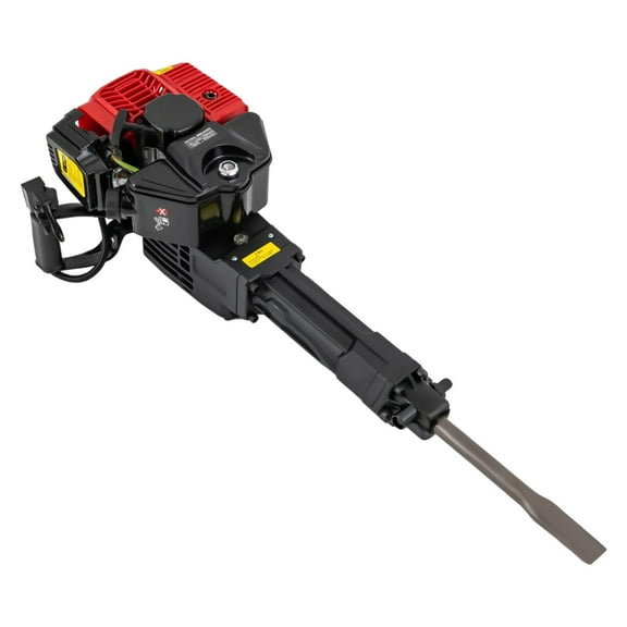 52cc 1900W Gas Gasoline Demolition Jack Hammer 6500r/min, Concrete Breaker Punch Drill Jackhammer Stone Breaker with Pointed Chisel & Flat Chisel
