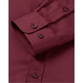 thumbnail image 5 of sogami Mandarin Collar Long Sleeve Button Down Shirts for Men Banded Collar Shirt, 5 of 7