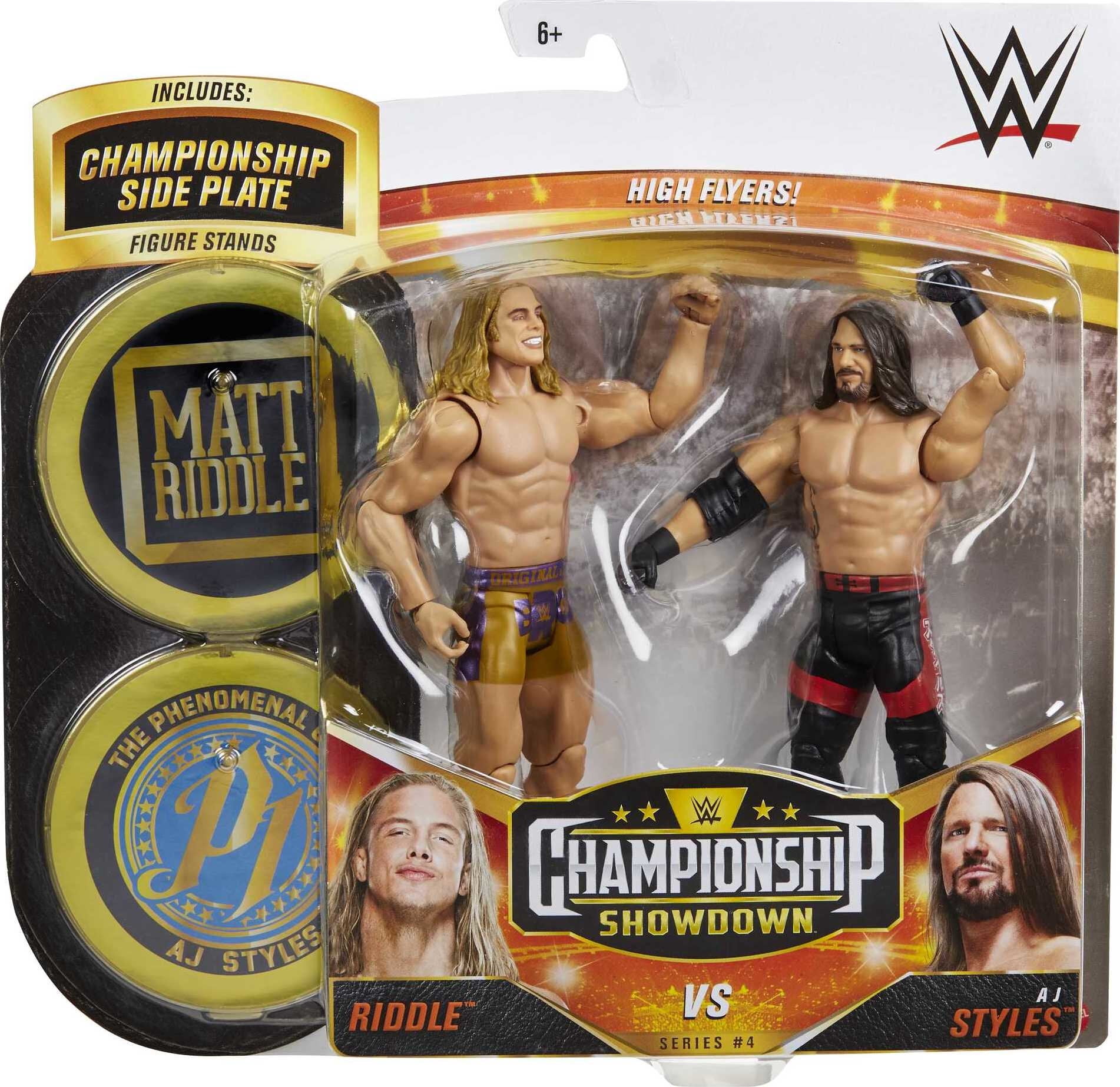 WWE Riddle Vs AJ Styles Championship Showdown 2-Pack Action Figures