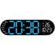 thumbnail image 4 of Reloj de pared de 17.3 pulgadas para la sala de estar con reloj electrónico multifuncional LED, reloj despertador de gran tamaño, reloj de temperatura y humedad, 4 of 5
