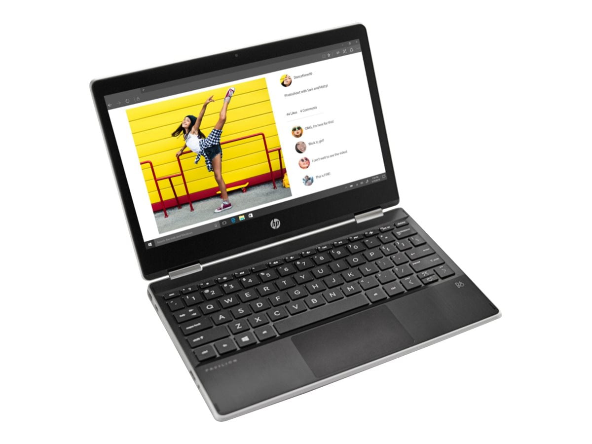 HP Pavilion x360 Laptop 11m-ap0033dx - Flip design - Intel Pentium Silver  N5030 / 1.1 GHz - Win 11 Home in S mode - UHD Graphics 605 - 4 GB RAM - 128  
