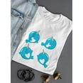 thumbnail image 3 of Cute Narwhals T-Shirt Women -SPIdeals Designs, Female 4X-Large, 3 of 4
