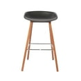 thumbnail image 3 of Bronte Living 26 inch Modern Polypropylene Counter Stool with Footrest for Kitchen, Restaurant - Series Connor - Set of 3, 3 of 7