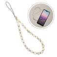 thumbnail image 7 of BESTYASH Stylish White Beaded Phone Charm Strap with Wrist Rope for Phone and Key Decoration Accessories, 7 of 7
