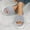 #017-Gray, variant on Women's Faux Fur Open-Toe Slides with Thick Sole and Non-Slip Bottom for Indoor and Outdoor Use in Fall and Winter Cloud-Like Comfort Fleece-Lined Warm House Slippers
