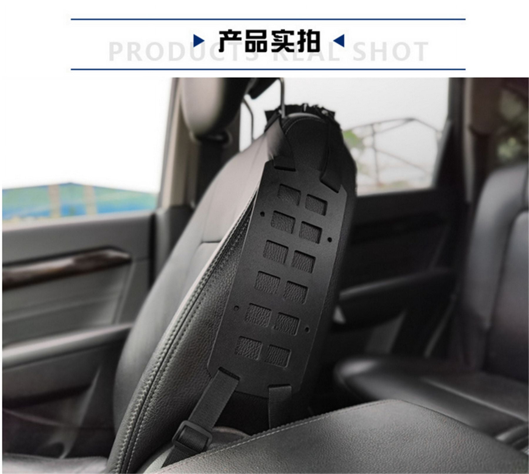 Acaige Tactical Rigid Molle Panel Vehicle Car Seat Side Back Gun Rack Display Storage