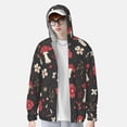 thumbnail image 4 of Easygdp Fly Agaric and Flowers Lightweight Long Sleeve Sun Shirt Sports long-Sleeved Sun Protective Clothing, Quick Drying Breathable - XX-Large, 4 of 9