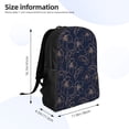 thumbnail image 4 of Balery Copper-Gold Gloss Outline Cherry Mochila - Mochila Estilosa y Duradera para Laptop de 15 Pulgadas con Tela Oxford Impermeable, 4 of 8