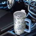 thumbnail image 4 of 40oz Stainless Steel Flowers and Plants Vacuum Insulated Travel Tumbler Handle Flip Straw Lid Leak Proof Cup Gift for Him Her Travel Must Haves, 4 of 5