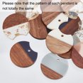 thumbnail image 4 of DIY Earring Making Kit Including Gap Flat Round Resin & Walnut Wood Pendants Iron Earring Hooks & Open Jump Rings Mixed Color 154pcs/box, 4 of 6