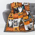 thumbnail image 1 of Manta difusa de feliz Halloween con varias muecas de calabaza para sofá, manta ligera, acogedora, suave y cálida, mantas de felpa para sofá, cama, sala de estar en otoño, 1 of 4