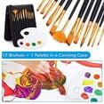 thumbnail image 5 of Acrylic Painting Set, Shuttle Art 59 Pack Professional Painting Supplies with Wood Tabletop Easel, 30 Colors Acrylic Paint, Canvas, Brushes, Palette, Complete Painting Kit for Kids, Adults, Artists, 5 of 8