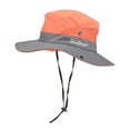 thumbnail image 1 of Chapeau d'Été pour Filles, Queue de Cheval, Mode, Grand Bord, Protection UV, Bob (Violet et Gris), 1 of 3