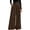Brown, variant on Womens Wide Leg Trousers Elastic High Waisted Dress Pants Pleated Slacks Flowy Business Work Palazzo Pants Beige,XL