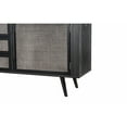 thumbnail image 6 of NovaSolo Nordic Smooth Boat Wood & Iron Buffet 2 Doors 3 Drawers in Black, 6 of 9