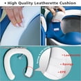 thumbnail image 6 of Potty Training Toilet Seat with Step Stool Ladder for Kids and Toddler, Sturdy Potty Ladder with Soft Padded Cushion for Boys and Girls by BlueSnail (Desert blue Leatherette Cusion), 6 of 7