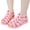 Pink, variant on Girl's Gladiator Sandals Leather Bow Strappy Summer Walking Flats with Back Zipper for Toddler Kid