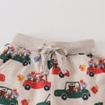 thumbnail image 5 of WIBAKCER Toddler Baby Boys Cotton Shorts with Drawstring Summer Shorts Little Boys Clothes Car Sport Shorts, 5 of 7