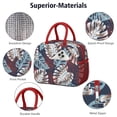 thumbnail image 4 of Botanical Floral Insulated Lunch Tote – Reusable Thermal Cooler Bag with Exotic Tropical Design for Work, School, and Travel, 4 of 7