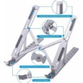 thumbnail image 2 of Soporte para computadora portátil, soporte elevador plegable de aluminio, 2 of 6