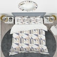 thumbnail image 2 of Designart 'Retro Geometric Design X' Mid-Century Modern Duvet Cover Set, 2 of 4