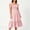 Pink, variant on Elvqul Womens Sundresses Pullover Midi Dresses Summer Short Sleeve Tiered Knee Length Square Neck Casual Dresses for Women Travel