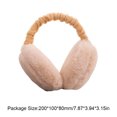 thumbnail image 6 of Winter Women Kids Soft Cute Earmuffs Foldable Ladies Girls Earflap Warmers Ear Muffs Fleece Warm Plush Ear Covers, 6 of 7