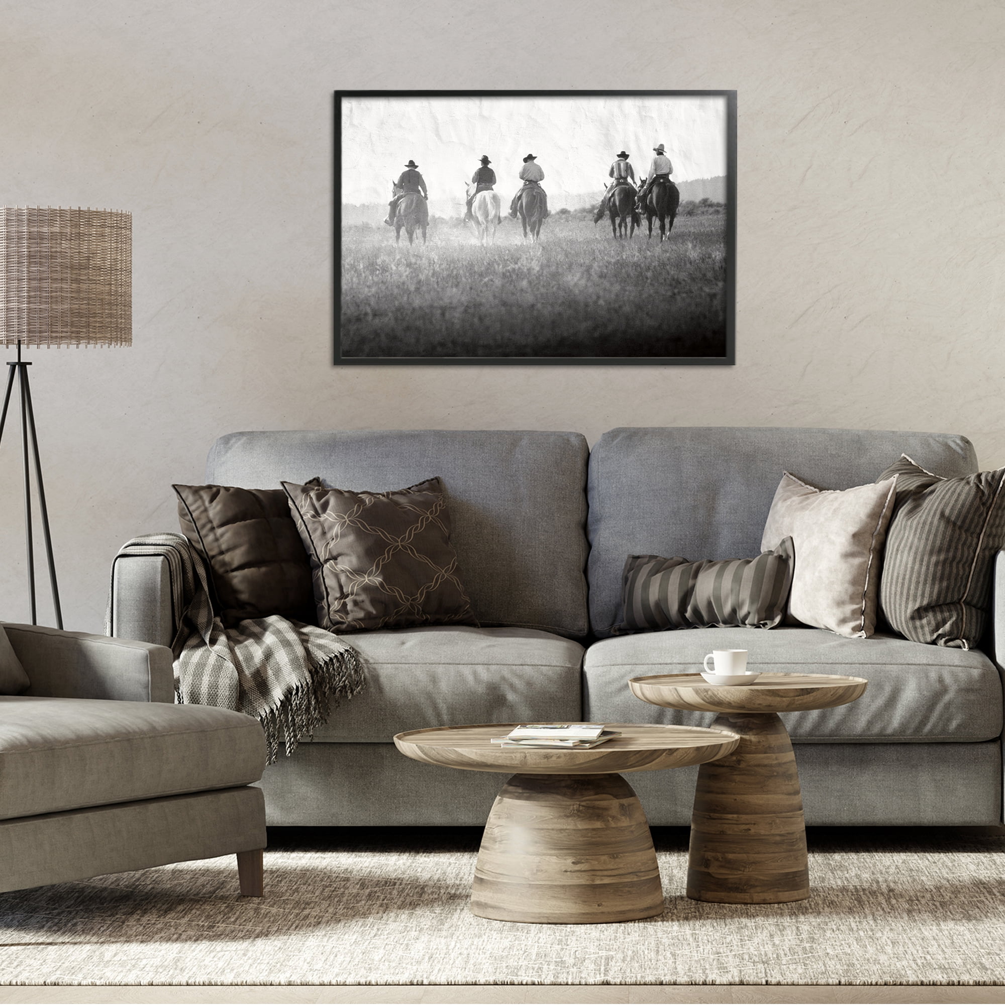 Stupell Industries Riding Toward The Horizon Black Framed Giclee Art, design by Superstock