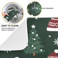 thumbnail image 2 of Yayeee Dish Drying Mat for Kitchen Counter 18"x24" Microfiber Absorbent Pad, Green Christmas Hats, 2 of 7