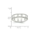 thumbnail image 2 of Sterling Silver 6mm Design Edge Band Ring - 5.9 Grams - Size 10, 2 of 2