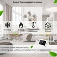 thumbnail image 3 of Smart WiFi Thermostat 4.8 Inch LCD Touch Screen Wireless Heat Pump Thermostat C-Wire Adapter Included, 3 of 5